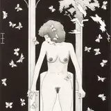 Tõnis Vint, 25 liblikat, 1982, tušš, guašš