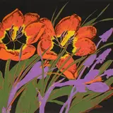 Malle Leis, Tulbid, 1987, serigraafia