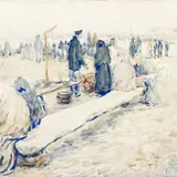 Paul Burman, Kalasadam, 1910, akvarell
