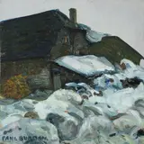 Paul Burman, Talvine agulivaade (Talvemotiiv), 1920 - 1923, õli, vineer