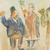 Lembit Saarts, Saatuseühtsus (Illustratsioon), 1944, akvarell