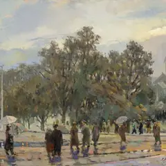 Juhan Püttsepp, Õhtu, 1955, õli, lõuend