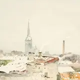 Karl Burman juunior, Tallinn. Vaade aknast