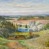 Kalju Nagel, Sügis Otepää lähistel, 1986, õli, papp