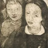 Aino Bach, Tütarlapsed, 1936 - 1937, akvatinta