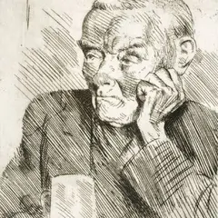 Märt Roosma, Õllejooja, 1943, ofort