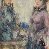 Johannes Greenberg, Kaks naist (Ootel), 1939, õli, vineer
