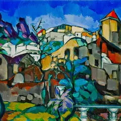 Konrad Mägi, Capri maastik, 1922 - 1923, õli, lõuend