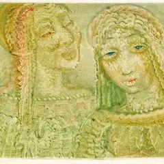 Eduard Wiiralt, Kaks naist, 1929, monotüüpia
