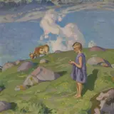Anatoli Kaigorodov, Pastoraal, Tempera, paber