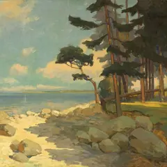 Roman Nyman, Loksa rand, 1934, Õli, lõuend