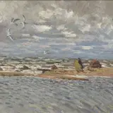 Tormine päev by Richard Sagrits, 1959, Õli, papp, sold Apr 2007