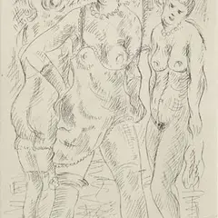 Paul Luhtein, Kolm naist, 1934, Kuivnõel