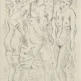 Paul Luhtein, Kolm naist, 1934, Kuivnõel