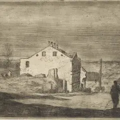 Agu Peerna, Tartu. Lille tänav, 1947, Ofort, akvatinta