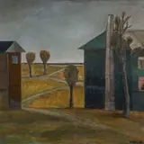 Rein Kelpman, Sügisõhtu mere lähistel, 1987 - 2006, Õli, akrüül, segatehnika, lõuend