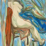 Paul Allik, Istub (Sitting), 2001, Õli, lõuend
