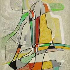 Richard Soot, Ristuvad teed, 1992, Segatehnika, lõuend