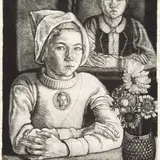 Eduard Wiiralt, Monika, 1942, metsotinto