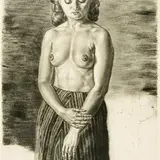 Eduard Wiiralt, Poolakt (Astrid), 1943, kuivnõel
