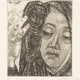 Eduard Wiiralt, Naine madonnakujuga, 1948, ofort