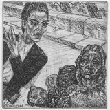 Eduard Wiiralt, Poeet kõneleb kividele II, 1948, ofort