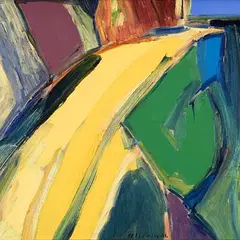 Vano Allsalu, Tee paremale, 2001, Õli ,lõuend
