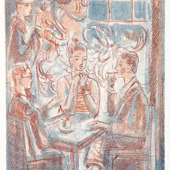 Seltskond laua ümber by Erich Pehap, 1962, Autoritehnika, sold Oct 2006