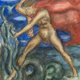 Nikolai Triik, Perseus, 1908 - 1913, Akvarell, pliiats, paber