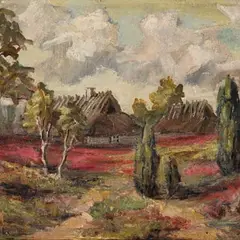 Nikolai Kull, Saare maastik, 1930 - 1940, Õli, lõuend