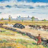 Karl Burman seenior, Maanteel