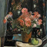 Lepo Mikko, Lilled lillelisel foonil, 1958, Õli, lõuend
