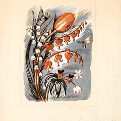 Lydia Mei, Lillemotiiv I - III, 1940, Gua&scaron;&scaron;