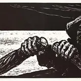 Ilmar Torn, Kaluri käed, 1958, Linoollõige