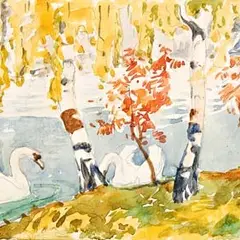 Luiged by Anatoli Kaigorodov, 1920, Akvarell, pliiats, paber, sold Apr 2006