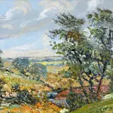 Eduard Kutsar, Sügismaastik, 1947, Õli, vineer