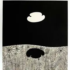 Pilv by Mare Vint, 1967, Tušš, guašš, sold Apr 2006
