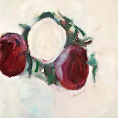Peeter Mudist, Lilled, 1990, Õli, masoniit