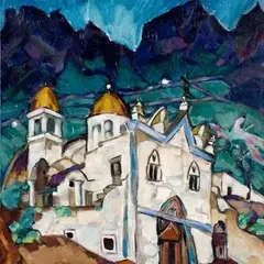 Konrad Mägi, Itaalia maastik, 1921, Õli, lõuend