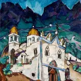 Konrad Mägi, Itaalia maastik, 1921, Õli, lõuend