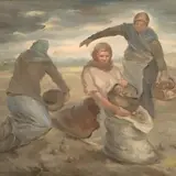 Felix Randel, Kartulivõtjad, 1940, Õli, lõuend