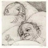 Eduard Wiiralt, Lapsed, 1937, Linoolsügavtrükk