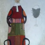Jüri Mildeberg, Läsna tüdruk, 2003, Segatehnika