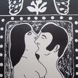 Marko Mäetamm, Suudlus, 1992, Litograafia