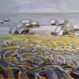 Uno Roosvalt, Jäämaastik II, 2005, Õli, lõuend