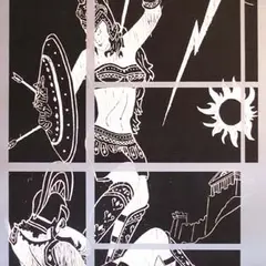 Leonhard Lapin, Suprealism XCVI, 1998, Linoollõige