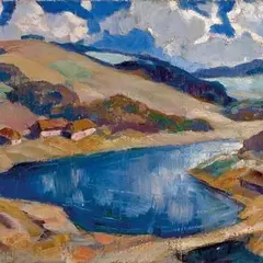 Peet Aren, Maastik, 1927, Õli, lõuend