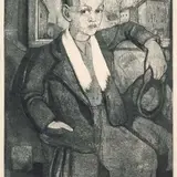 Aino Bach, Poiss, 1938, Akvatinta