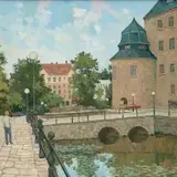 Endel Kõks, Örebro vaade, 1980, Õli, lõuend