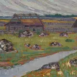 Konrad Mägi, Saaremaa, 1913, Õli, papp